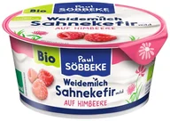 Kefiry, jogurty, maślanki - KEFIR KREMOWY Z MALINAMI BIO 150 g - SOBBEKE - miniaturka - grafika 1