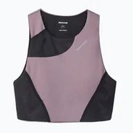 Sport OUTLET - Tank top do biegania damski NNormal Trail Cropped Top purple - miniaturka - grafika 1
