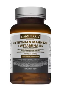 Singularis Cytrynian Magnezu + Witamina B6 120tab - Produkty specjalne dla sportowców - miniaturka - grafika 2