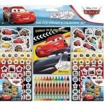 Zestaw kreatywny malowanka wyklejanka  naklejki Cars ALBA MOLI JM-0090 - Zabawki kreatywne - miniaturka - grafika 1