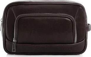 POLSKA SKÓRZANA KOSMETYCZKA SOLOME CIEMNY BRĄZ - Kosmetyczki, organizery i kuferki - miniaturka - grafika 1