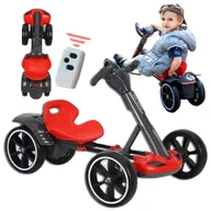 Pojazdy elektryczne dla dzieci - Gokart Elektryczny dla Dzieci Pojazd Kartingowy Regulacja Jeździk Auto na Akumulator Sterowanie Pilot Czerwony / Czarny - miniaturka - grafika 1