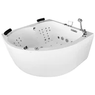 Wanny z hydromasażem - Wanna spa z hydromasażem narożna 150x150 cm MUE-0032A LEWA - miniaturka - grafika 1