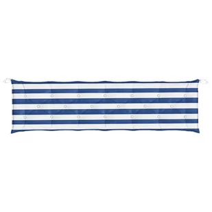 Poduszka na ławkę ogrodową, niebiesko-białe paski, 200x50x7 cm - Poduszki ogrodowe - miniaturka - grafika 3