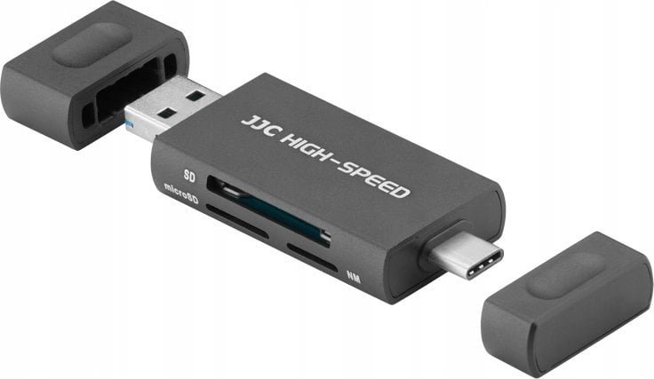 Czytnik JJC Czytnik kart pamięci JJC USB / USB-C SD, NM i microSD SDXC, SDHC null