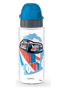 Emsa Bidon "Racer" w kolorze niebieskim - 500 ml - Sztućce dla dzieci - miniaturka - grafika 1