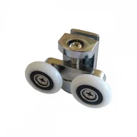 Akcesoria do armatury i ceramiki - Leziter Rolka do kabiny prysznicowej podwójna metalowa (G-50DM) - miniaturka - grafika 1