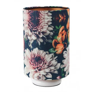 Biała lampka nocna tuba w kwiaty S384 Z1-F46 - Lampy stojące Biała lampka nocna tuba w kwiaty S384 Z1-F46 - Lampy stojące - miniaturka - grafika 1