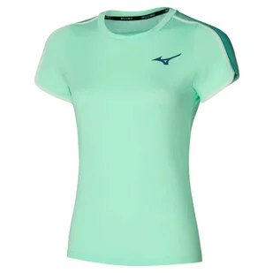 Koszulka damska Mizuno Frontier Tee W Bay S - Koszulki sportowe damskie - miniaturka - grafika 1
