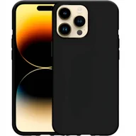 Etui i futerały do telefonów - Etui Do Iphone 14 Pro Gumowe Obudowa Czarne Matowe Silikon Pokrowiec Slim - miniaturka - grafika 1