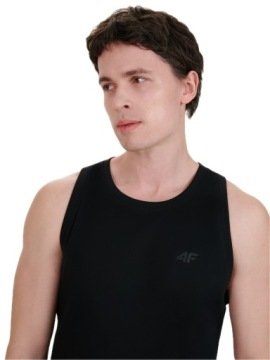 Koszulka Bez Rękawów 4F 4FWMM00TSLEM126-20S r.XL Męska T-shirt Tank Top