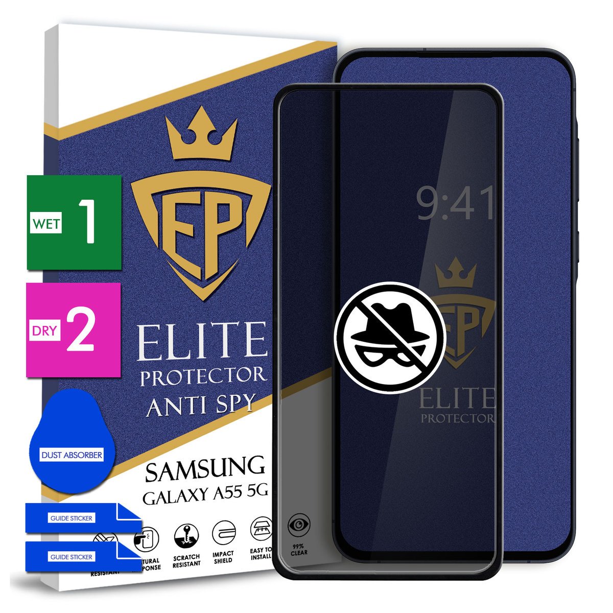 Szkło Prywatyzujące Na Telefon Samsung Galaxy A55 5G Hartowane 9H 5D