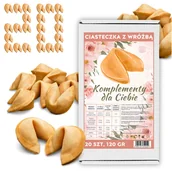 Pieczywo chrupkie - Ciasteczka z Wróżbą klasyczne dla gości Komplementy dla Ciebie 20 sztuk - miniaturka - grafika 1