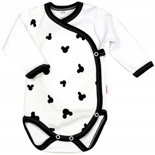Body KOPERTOWE 100% Bawełna Myszka BIEL r 62 KLEKLE - Body dla niemowląt - miniaturka - grafika 1