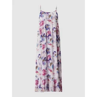 Sukienki - Długa sukienka w kwiatowe wzory - Vila - grafika 1