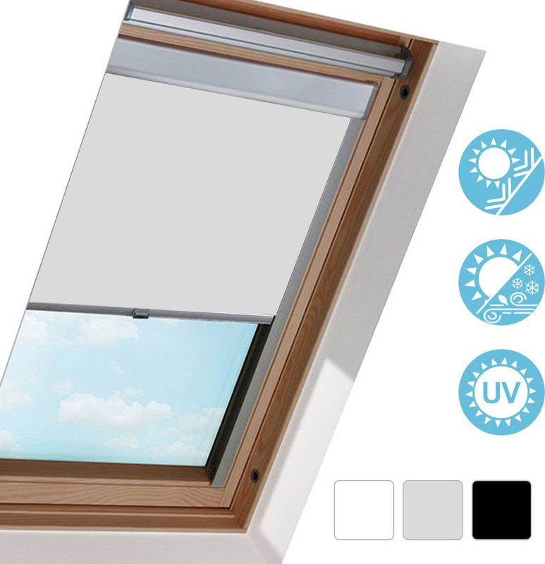 Jopassy roleta zaciemniająca szara M08 zasłony okno roleta zasłona roleta zaciemniająca salon i sypialnia