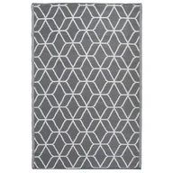 Dywany zewnętrzne - Esschert Design Dywan zewnętrzny, 180x121 cm, szaro-biały, OC25 Esschert Design - miniaturka - grafika 1