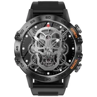 Smartwatch - Veltori VT120-1 Czarny Pasek Silikonowy - miniaturka - grafika 1