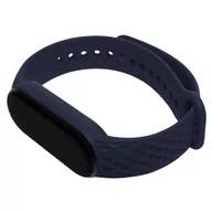 Akcesoria do smartwatchy - PASEK OPASKA JEDNOLITA ART do XIAOMI MI BAND 5/6 (Granatowy) - miniaturka - grafika 1