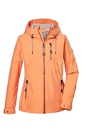 Kurtki damskie - G.I.G.A. DX Damska kurtka softshellowa/kurtka outdoorowa z kapturem GS 74 WMN SFTSHLL JCKT, hellapricot, 44, 43052-000 - miniaturka - grafika 1
