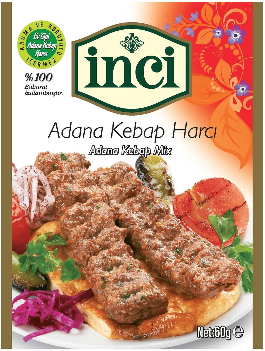Przyprawa do Kebaba Adana inci Baharat 60g – 100% Naturalna
