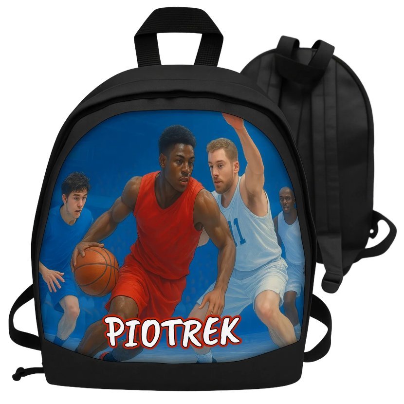 Plecak dla dziecka KOSZYKÓWKA BASKET z imieniem personalizowany prezent na