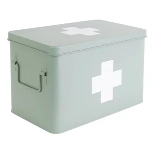 Miętowa metalowa apteczka PT LIVING Medicine, szer. 31,5 cm - Pudła i pojemniki do przechowywania - miniaturka - grafika 1