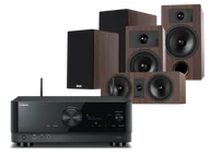 Kino domowe - Yamaha RX-V6A (czarny) + Tesi 3 + 2 + 7 (mokka) - miniaturka - grafika 1