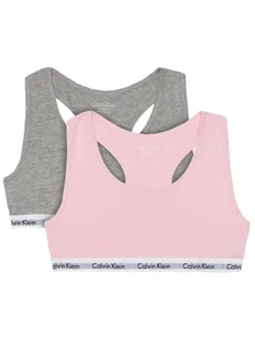Calvin Klein Underwear Komplet 2 biustonoszy G80G897000 Szary - Biustonosze dla dziewczynek - miniaturka - grafika 1