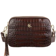 Torebki damskie - Elegancka listonoszka Canaletto – skóra z wzorem krokodyla TD830s259 - miniaturka - grafika 1