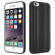 Etui i futerały do telefonów - Etui Do Apple iPhone 6 / 6S Pokrowiec w Brushed Czerń Etui Silikonowe Obudowa Case Cover Cadorabo - miniaturka - grafika 1