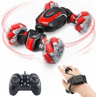 Samochód Kaskaderski Dwustronny Zdalnie Sterowany 1:18 2.4G Czerwony - Zabawki zdalnie sterowane - miniaturka - grafika 1