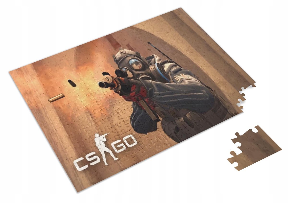 Puzzle Counter Strike CS GO + Imię pudełko A3 252 el.