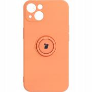 Etui i futerały do telefonów - Bizon Etui Case Silicone Ring iPhone 13 pomarańczowe BCSRIP13OR - miniaturka - grafika 1