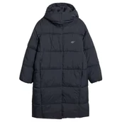 Kurtki i kamizelki sportowe damskie - Płaszcz damski 4F Down Jacket F588 Rozmiar: L / Kolor: czarny - miniaturka - grafika 1