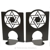 Podpórki do książek - Podpórki Magen David - miniaturka - grafika 1
