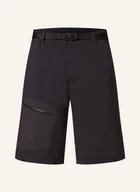 Spodenki damskie - Salomon Szorty Trekkingowe Outerpath Utility schwarz - miniaturka - grafika 1