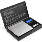 Wagi specjalistyczne - WAGA JUBILERSKA ELEKTRONICZNA PRECYZYJNA PRZENOŚNA 0,01g-200g + 2x BATERIA - miniaturka - grafika 1
