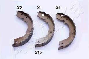Zestaw szczęk hamulcowych, hamulec postojowy Ashika 55-05-513 - Szczęki hamulcowe - miniaturka - grafika 1