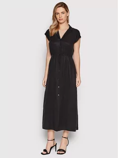 Sukienki - Calvin Klein Sukienka koszulowa Refibra K20K203826 Czarny Regular Fit - grafika 1