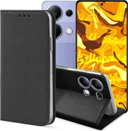 Etui i futerały do telefonów - Hello Case ETUI Z KLAPKĄ DO Redmi Note 13 Pro 4G / Poco M6 Pro CZARNE MAGNETYCZNE CASE - miniaturka - grafika 1