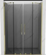 Ścianki i drzwi prysznicowe - Mexen Velar Duo drzwi prysznicowe rozsuwane 150 cm, grafit, złote - 871-150-000-42-50 - miniaturka - grafika 1