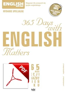 365 Days with English Matters Wersja elektroniczna - Książki do nauki języka angielskiego - miniaturka - grafika 1