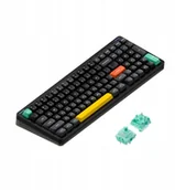 Klawiatury - NuPhy - Halo96 V2 QMK/VIA Wireless Mechanical Keyboard Obsidian Black / Mint 37gf - miniaturka - grafika 1
