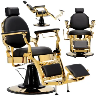 Fotel fryzjerski barberski hydrauliczny do salonu fryzjerskiego barber shop Logan Barberking - Fotele fryzjerskie - miniaturka - grafika 1