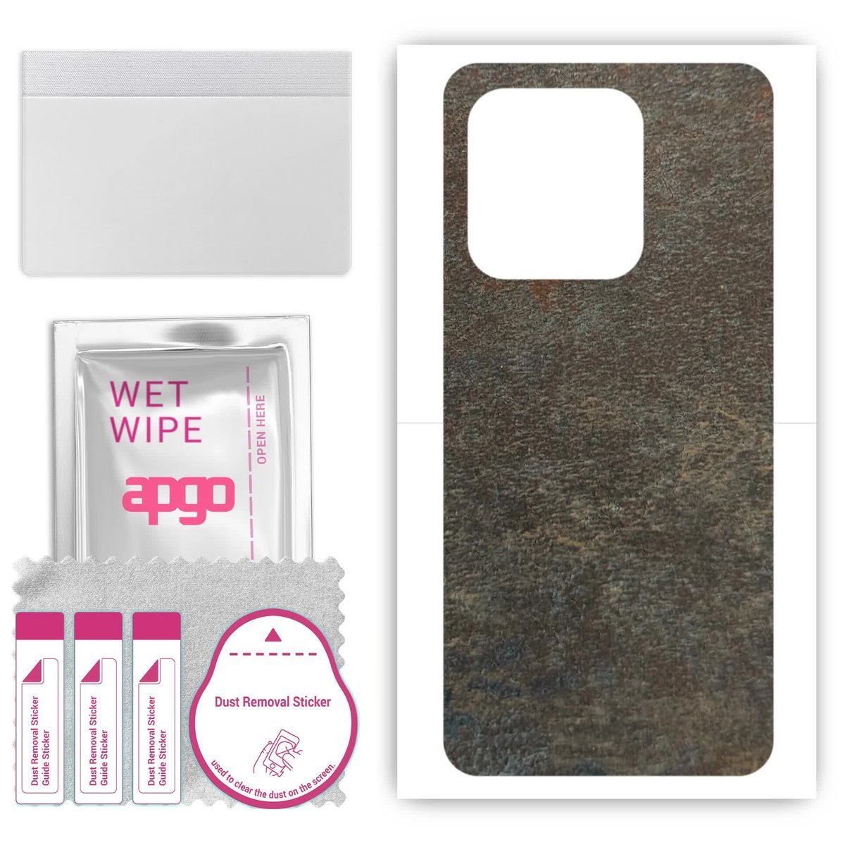 Folia naklejka skórka strukturalna na TYŁ do Realme Narzo N53 - Kamień Księżycowy - apgo SKINS