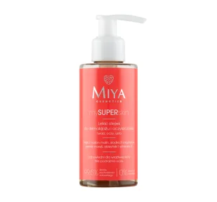 Miya Cosmetics Miya Cosmetics, My Super Skin, lekki olejek do demakijażu i oczyszczania twarzy, 140 ml - Olejki do mycia twarzy - miniaturka - grafika 1
