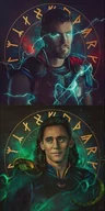 Podkładki pod mysz - PODKŁADKA POD MYSZ Nadruk 22x18 cm Marvel Thor Loki Believe Tekst Prezent - miniaturka - grafika 1