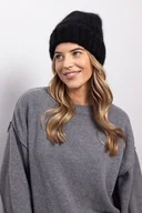 Czapki damskie - Czapka Cloudy Moher Czarna - miniaturka - grafika 1