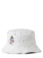 Czapki i chusty sportowe męskie - Polo Ralph Lauren Męska czapka z daszkiem Mężczyźni Bawełna biały wzorzysty, L/XL - miniaturka - grafika 1